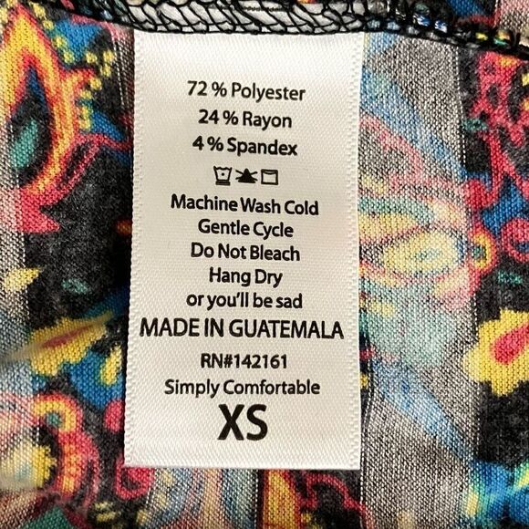 LuLaRoe Poly-Blend, Hi-Lo, Short Sleeve Top / SZ: XS / NWT - Picture 6 of 7